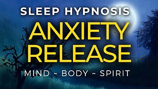 Sleep Hypnosis for Clearing Subconscious Anxiety - [Black Screen]