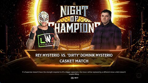 WWE 2k24 CasketMatch Rey Mysterio vs Dominik Mysterio