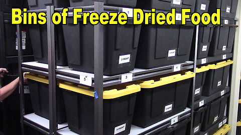 Freeze Dried Food Bins/Racks