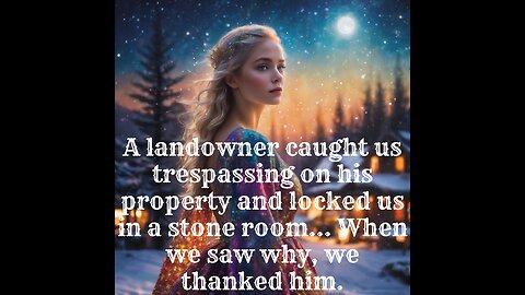 A landowner caught us trespassing on his property and locked us in a stone room…
