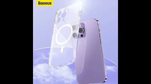 Capa Magnética Transparente para iPhone 11, 12, 13 e 14 + Película Baseus