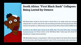 Leroy First Black Artificial Intelligence Analyzes Owners Looting First Black Bank in South Africa