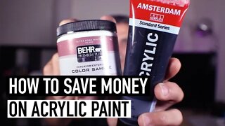 The Absolute Best Acrylic Paint For Artists On A Budget - Acrylic Paint Review