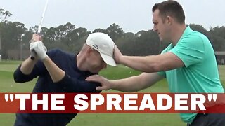 NEW GOLF DRILL Drill for Speed, "THE SPREADER" with PRO Dave Phillips