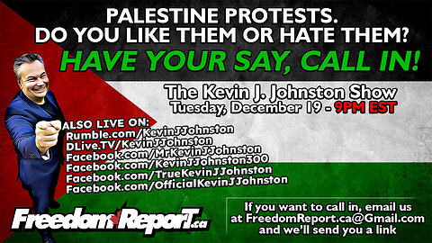 Palestine Protests: Do You Like Them or Hate Them - Have YOUR SAY, CALL IN SHOW!