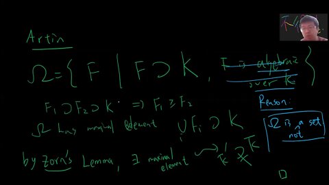 algebraically closed and Algebraic Closure and its existence