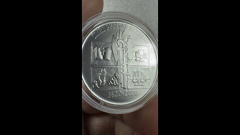 Czech Republic 200 Korun 2020 Kčs Kč Four Articles of Prague Silver Coin