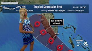 Tropical Depression Fred expected to restrengthen as it approaches Florida