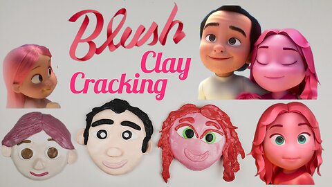 Satisfying Video ASMR Blush Movie Clay Cracking Collection | Blush Short Movie | 크런치 클레이 크래킹 컬렉션