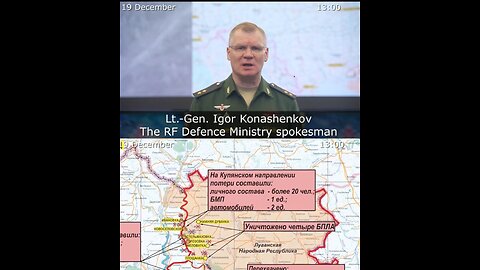 19.12.22 ⚡️Russian Defence Ministry report on the progress of the deNAZIfication of Ukraine
