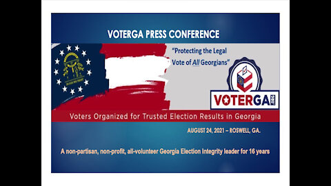 VoterGA Files Suit To Ban Dominion Voting System - August 24, 2021 - Roswell, GA