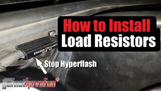 Fix Hyper Flash | How to Install LED Load Resistors for Turn Signals | AnthonyJ350