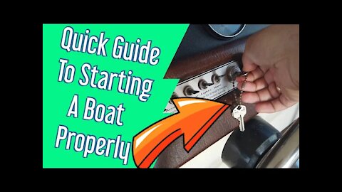 How To Start A Boat, all steps, in under a minute!