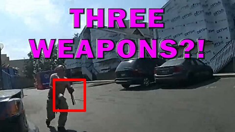 Bad Guy Rushes Officers With Three Weapons On Video! LEO Round Table S09E115