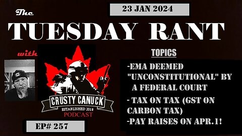 EP#257 Tuesday Rant EMA deemed Unconstitutional/Tax on Tax/ Pay raises for MPs