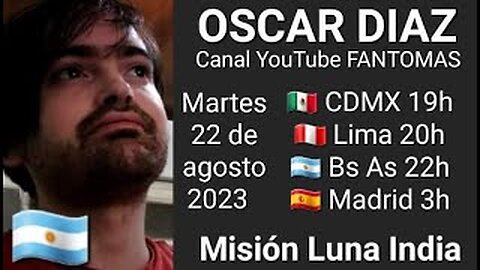 Misión Luna India // Oscar Diaz 🇦🇷 @lamatrixnasa (22-8-23)