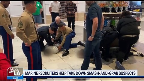 Marine Recruiters, Good Samaritans Take Down Smash & Grab Suspects