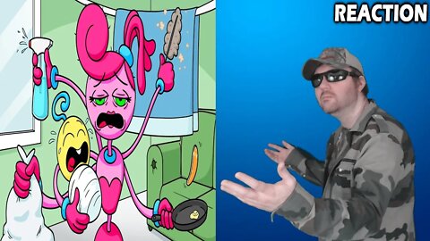A Day In The Life Of Mommy Long Legs! (Cartoon Animation) (GameToons) REACTION!!! (BBT)