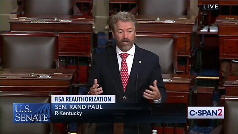 Sen. Rand Paul Defends the Constitution, Condemns Warrantless Government Surveillance - May 14, 2020