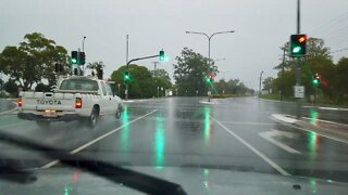 Driving after Cyclone - Gold Coast - Australia