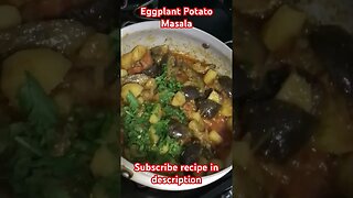 Eggplant potato masala recipe #viral #subscribe #food #cooking #america #pakistan #india #trending