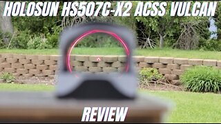 Holosun HS507C-X2 Pistol Red Dot Sight - ACSS Vulcan Reticle Review