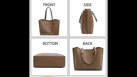 Seammer Leather Tote Bag Handbags for Women,Top Handle Satchel Shoulder Bag Vintage Briefcase 1...