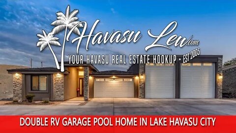 New Price on New Construction Double RV Garage Pool Home in Lake Havasu City MLS 1021949