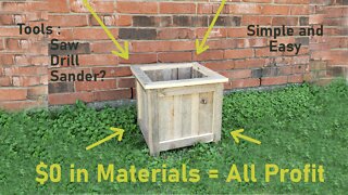 Building a Simple Planter Box - Pallet to Project Series