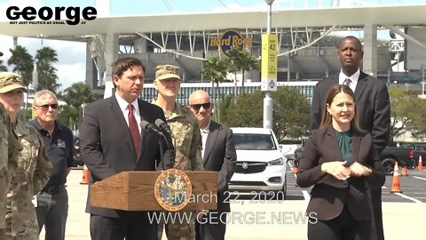 Governor Ron DeSantis's COVID-19 Press Conference at Hard Rock Stadium, Part 1, MARCH 22, 2020