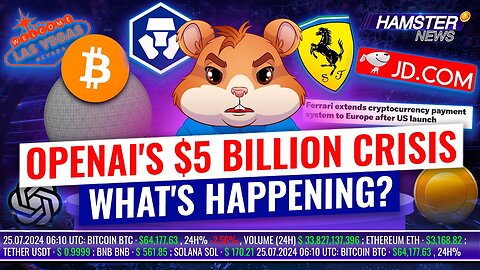 Crypto updates: Ferrari, Bitcoin in Vegas, JDcom's stablecoin, OpenAI's $5B problems ⚡️ Hamster News