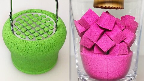 Very Satisfying and Relaxing Compilation 125 Kinetic Sand ASMR