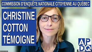 CeNC - Commission d’enquête nationale citoyenne - bio-statisticienne Christine Cotton témoigne