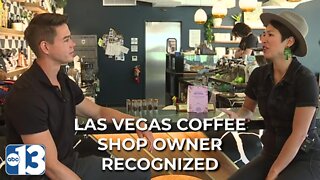 Las Vegas coffee shop owner recognized at the White House