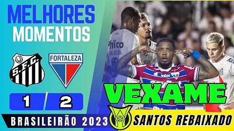 REBAIXADO PARA SERIE B - Santos 1 x 2 Fortaleza | Melhores Momentos (COMPLETO) | Brasileirão 2023