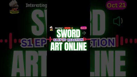 Sword Art Online | #swordartonline #anime #s1 #ep 20 #reaction #theory | Harsh&Blunt #voice #shorts