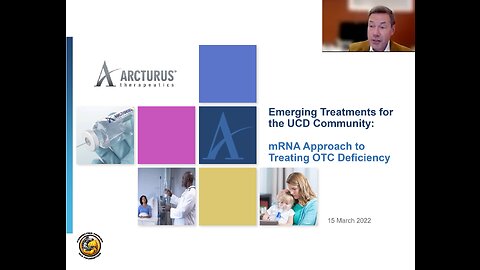 Connecting Families Urea Cycle Disorders Foundation hosts Arcturus Therapeutics-Zoom Webinar