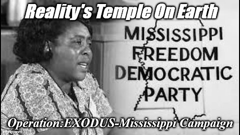 Da' Ballot Or Da' Bullet: Operation:EXODUS-Mississippi Campaign #SOULPower4Ever !