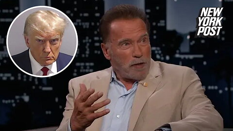 Arnold Schwarzenegger on Donald Trump's 215-pound booking weight: 'A little more like 315 pounds'
