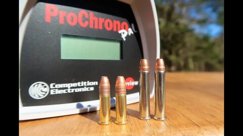 22lr HP vs 22 magnum HP - Chronograph video