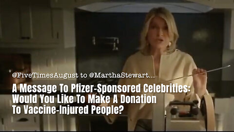 To Pfizer-Sponsored Celebrities: Would You Like To Make A Donation To Vaccine-Injured People?