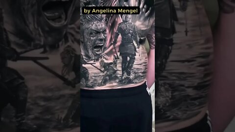 Stunning work by Angelina Mengel #shorts #tattoos #inked #youtubeshorts