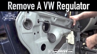 How To Remove a VW Window Regulator ~ Salvage Yard Tips