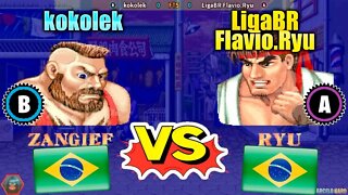 Street Fighter II': Champion Edition (kokolek Vs. LigaBR Flavio.Ryu) [Brazil Vs. Brazil]