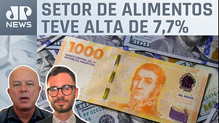 Inflação na Argentina chega a 142,7% em 12 meses; Fabrizio Neitzke e Roberto Motta comentam