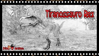 Desenho a Mão do Tiranossauro Rex | Hand Drawing of Tyrannosaurus Rex | Nº 01 | 2021