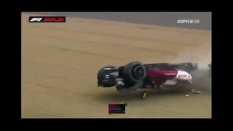 Silverstone Crash - Zhou