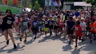 Kids Run takes over Buffalo's Delaware Park.
