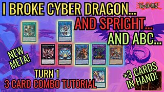 UNBREAKABLE BOARD! NEGATE EVERYTHING 3 Card Combo CYBER DRAGON SPRIGHT THERION ABC! YUGIOH TCG 2023