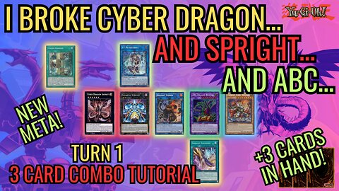 UNBREAKABLE BOARD! NEGATE EVERYTHING 3 Card Combo CYBER DRAGON SPRIGHT THERION ABC! YUGIOH TCG 2023